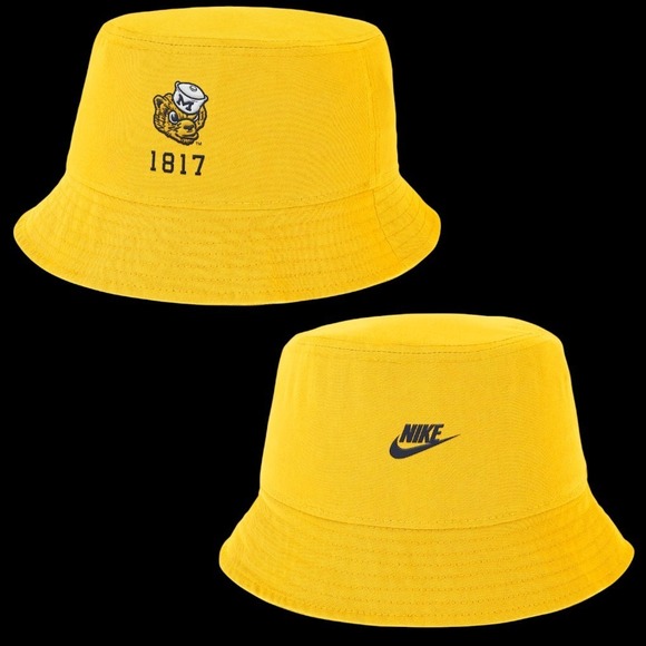 Nike Other - Michigan Wolverines Nike Legacy Apex Bucket Hat Mens Sz Medium College Gold NEW